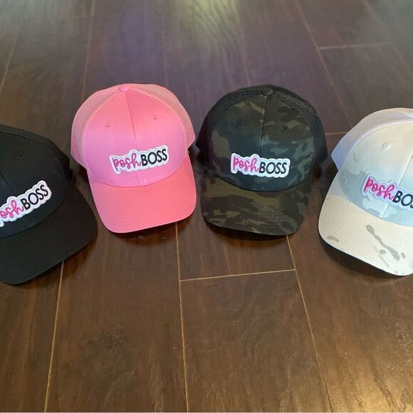 PoshBoss pink Trucker Hat - Picture 2 of 3